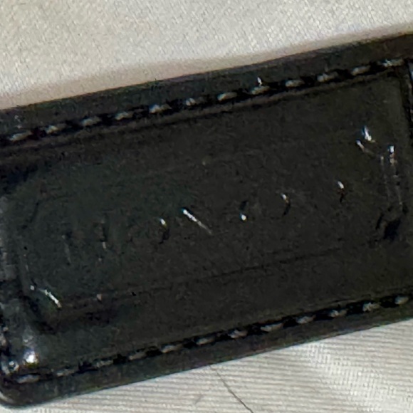 Coach Black and White Signature Wristlet - Picture 3 of 10